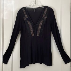 Black BCBG MaxAzria v-neck top